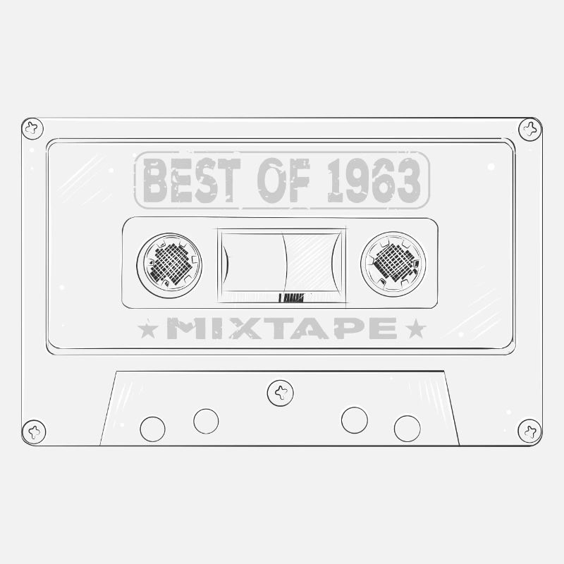 1963 Geburtstag Mixtape Kassette Retro