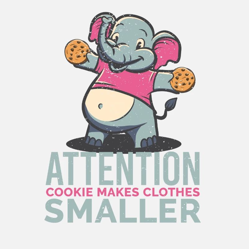 An elephant with a sweet chocolate cookie