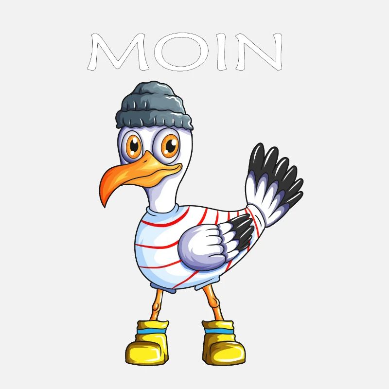 Plattdeutsche Möwe Moin Spruch Nordsee Liebhaber