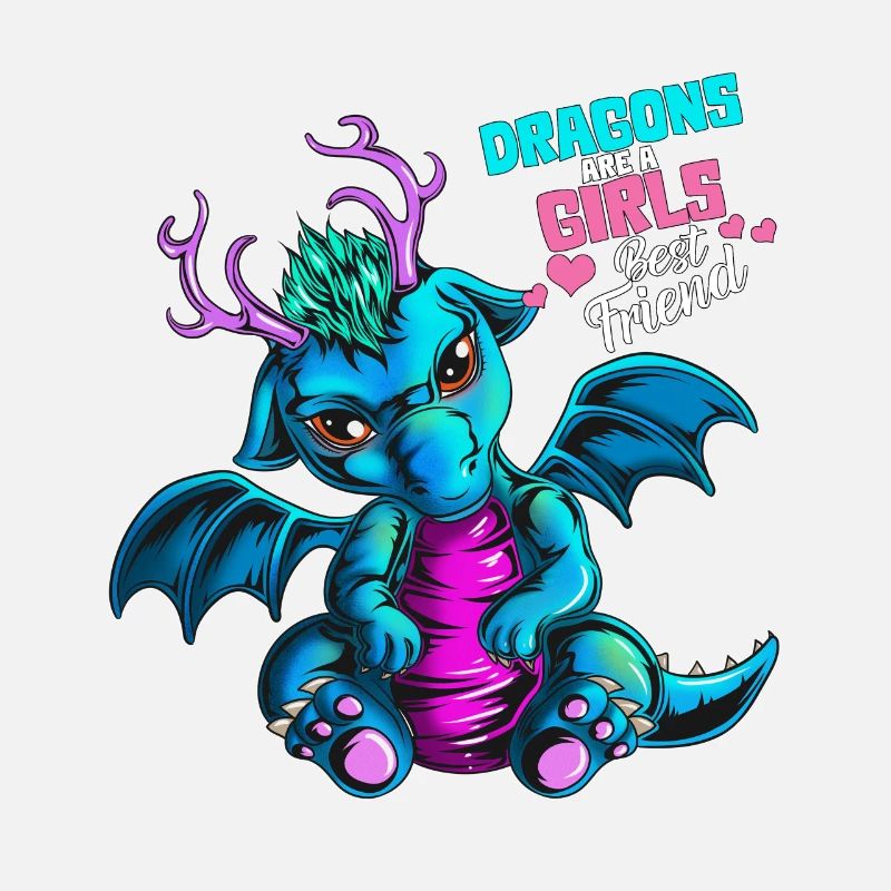 Drachen sind der beste Freund eines Mädchens
