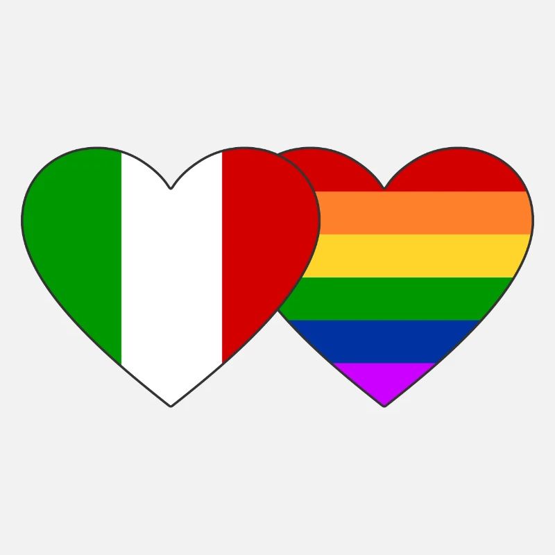 Drapeau arc-en-ciel de l’Italie