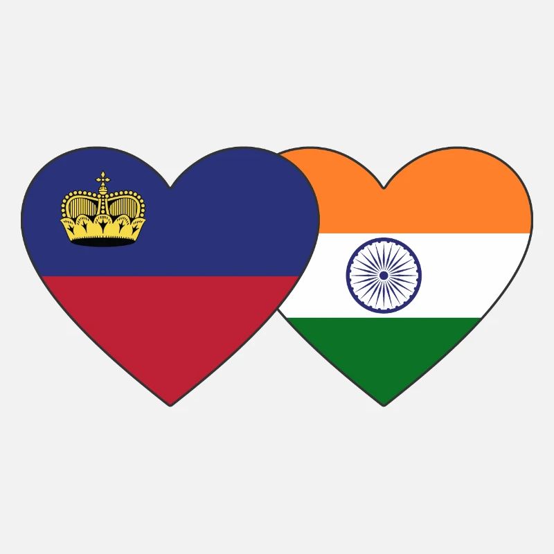 Liechtenstein India Flag