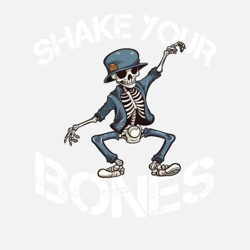 Shake your Bones Skelett Spruch Lusitg