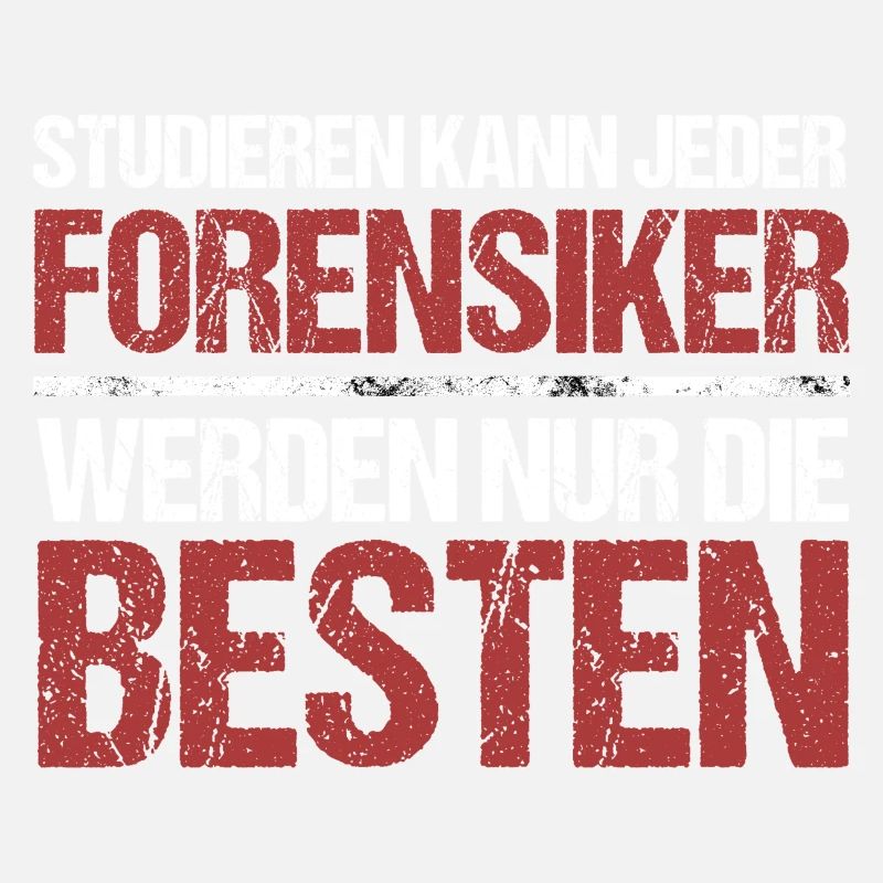 Anyone can study; Forensic scientists are the best
