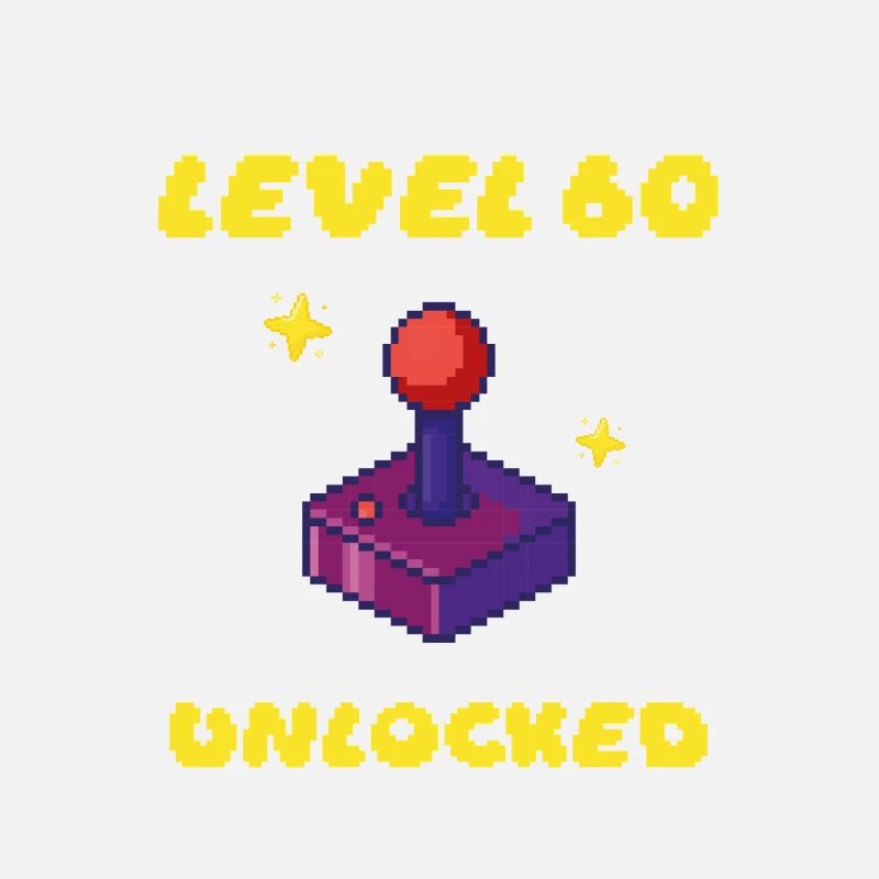 60. Geburtstag - Level 60 Unlocked 16 bit Joystick