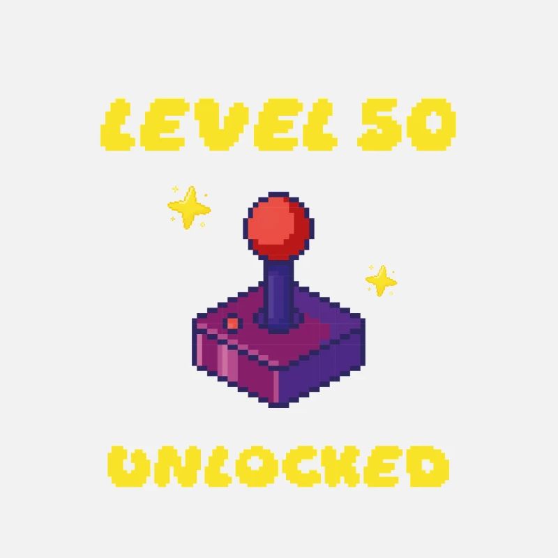 Geburtstag 50 - 50ter - Level 50 Unlocked 16 Bit
