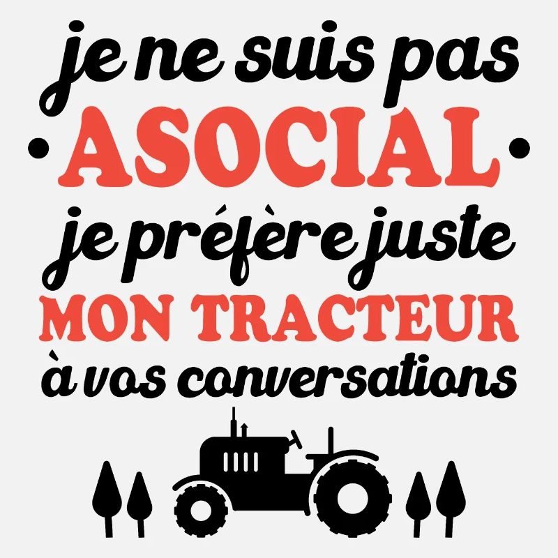 Je préfère juste mon tracteur à vos conversations
