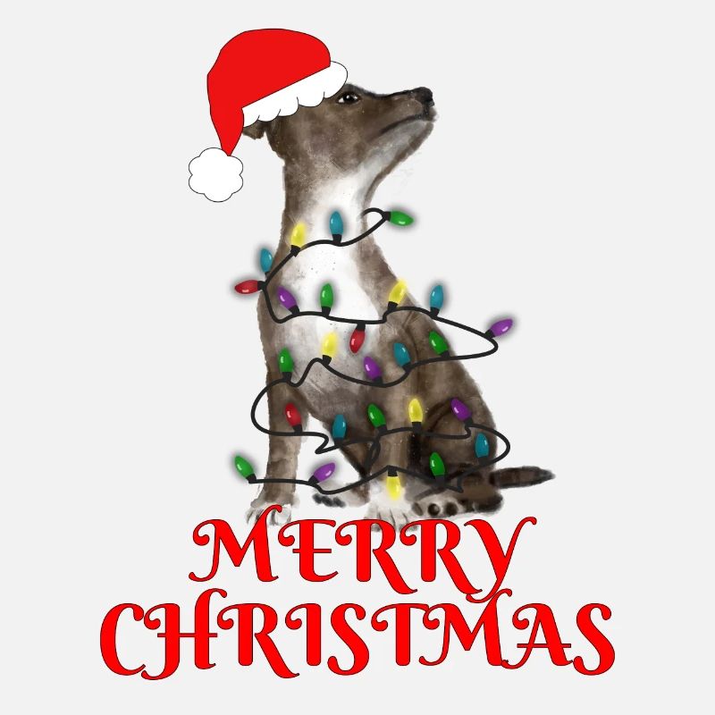 Christmas Gift Dog String Lights