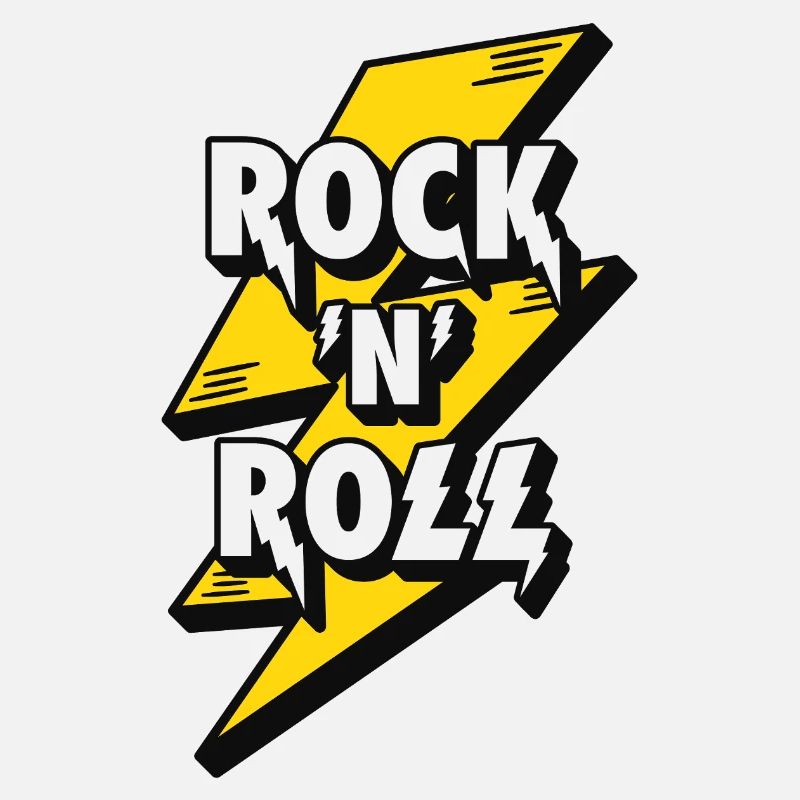 Elektrisierendes Rock'n'Roll-Lightning-Design