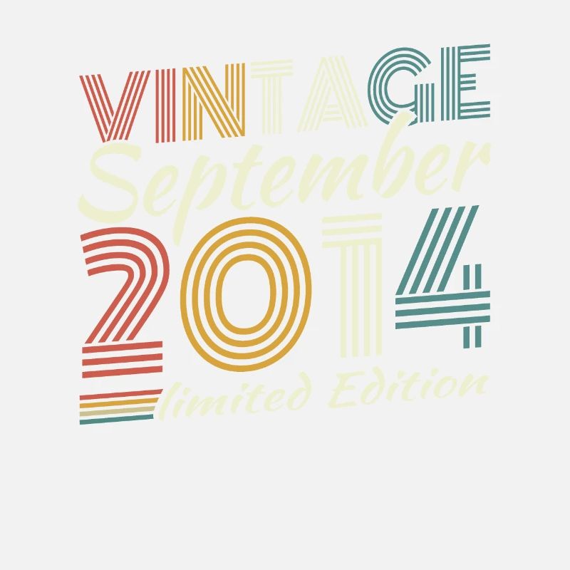 September 2014 Vintage Retro Geburtstagsgeschenk
