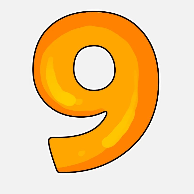 Numéro 9 - Neuf - 9 Motif