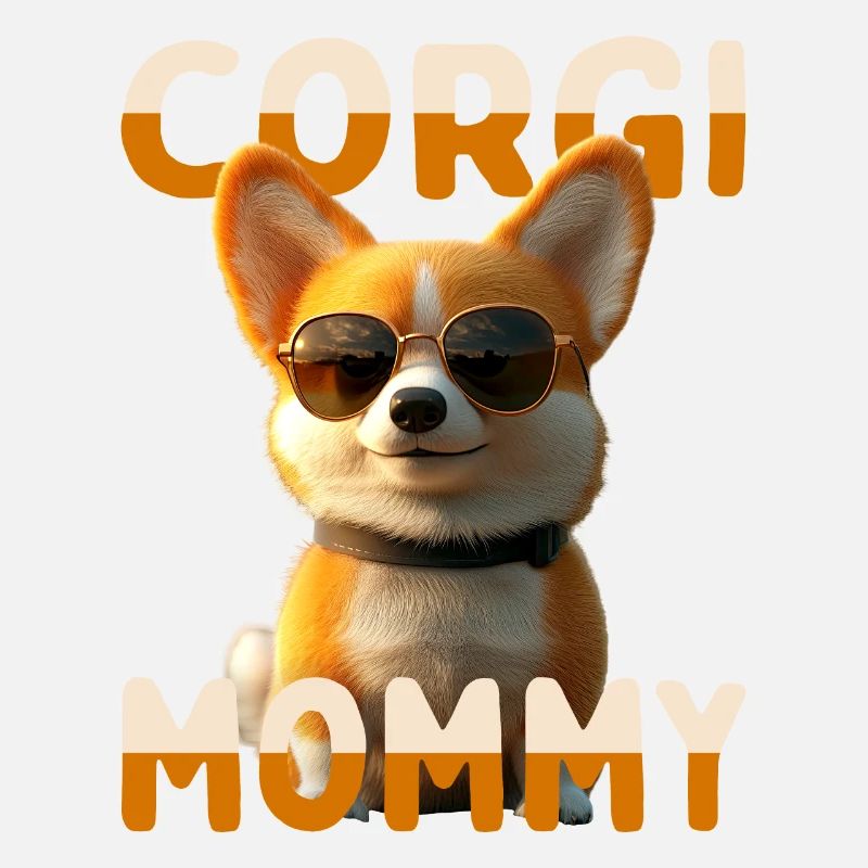 Corgi Mommy Hund Mama Corgis Muttertag Welsh Corgi