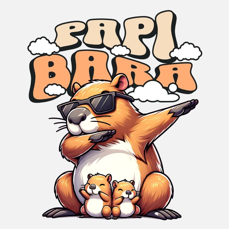 Papibara Capybara Vater Papa