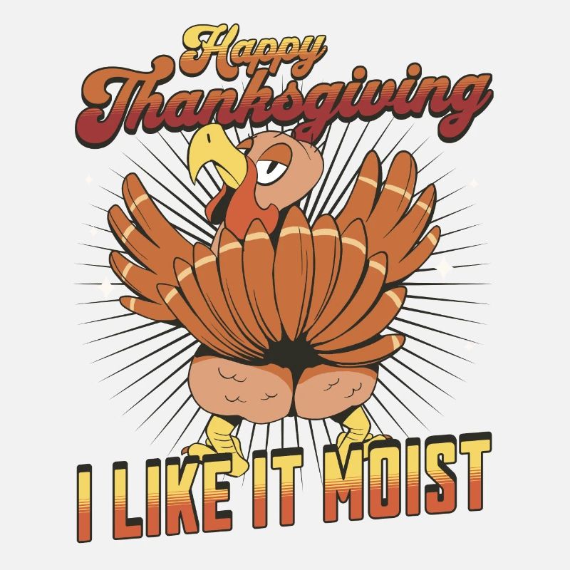 Joyeux Thanksgiving - J’aime la dinde drôle moelleuse