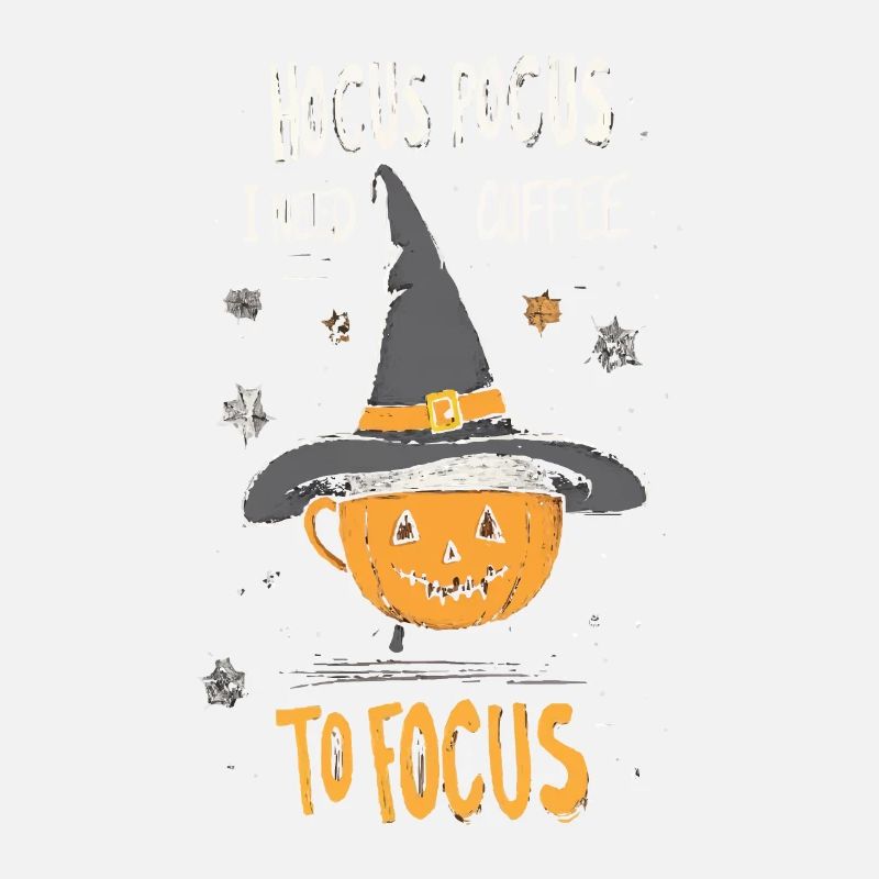 Hocus Pocus Halloween Citrouille Café Chapeau de Sorcière