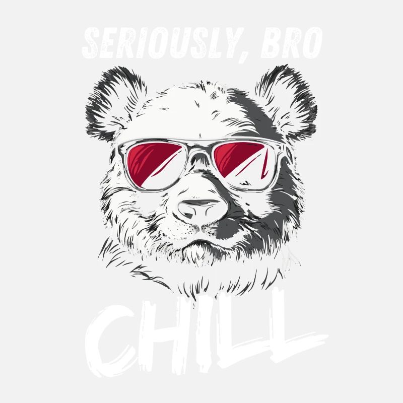 Seriously Bro Chill Panda Meme Design