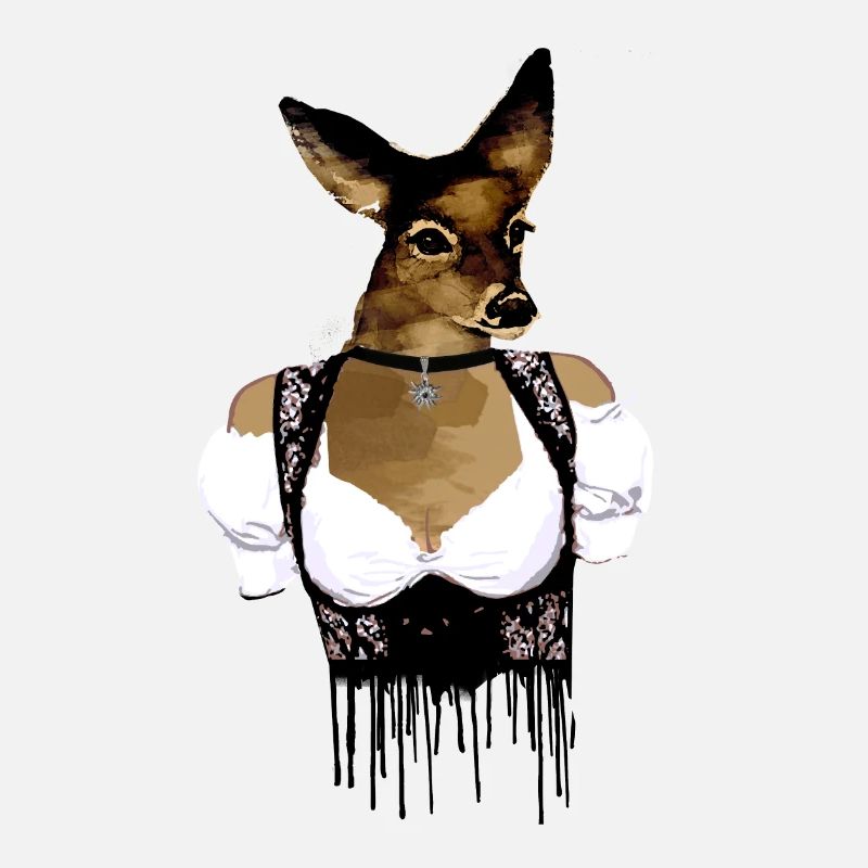 Dirndl,Femme,Cerf,Blouse,Festival folklorique