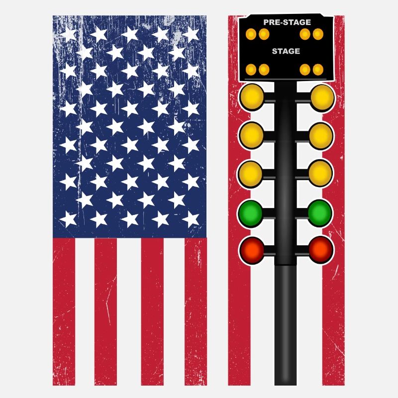 Drapeau de Drag Racing USA