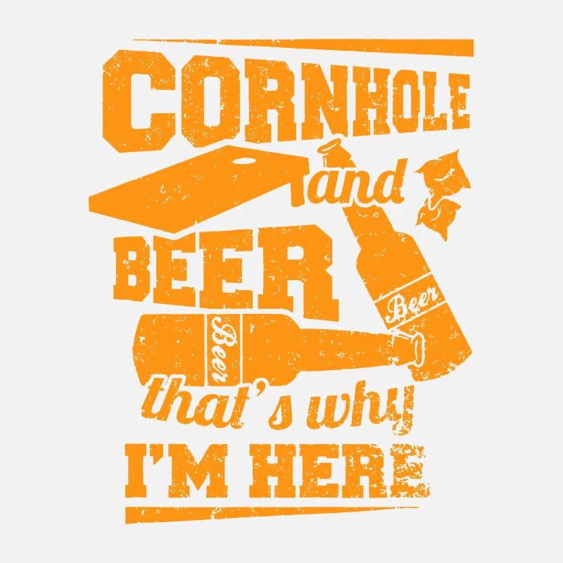 Cornhole und Bier, deshalb bin ich hier