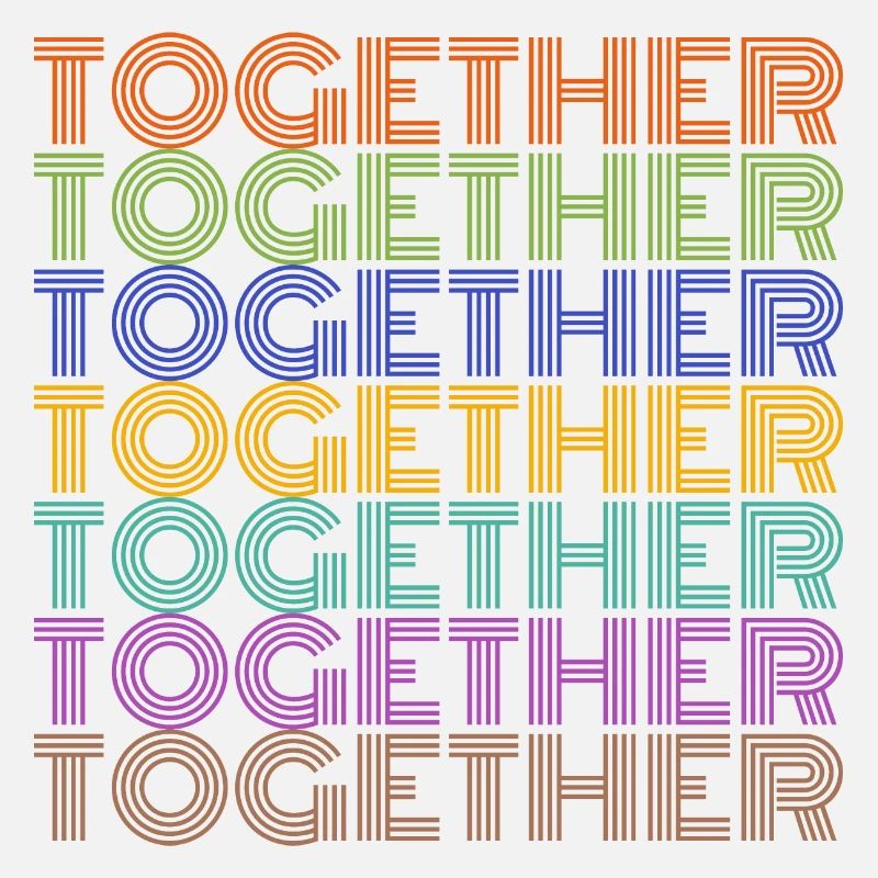 Together Schrift Geschenk