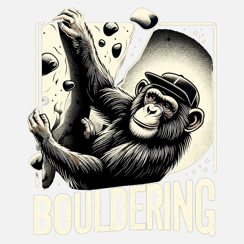 Bouldern Schimpanse Klettern Geschenk