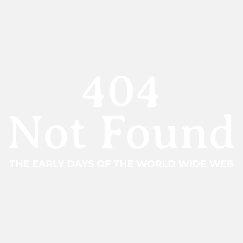 "404 Not Found" - Nostalgic Design