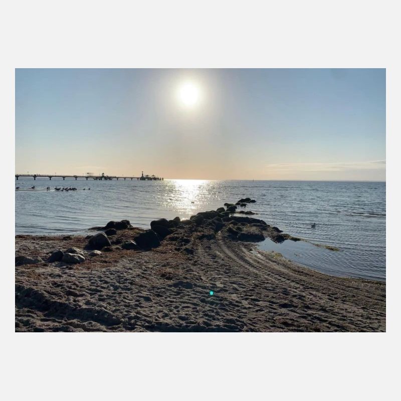 Mer Baltique avec soleil