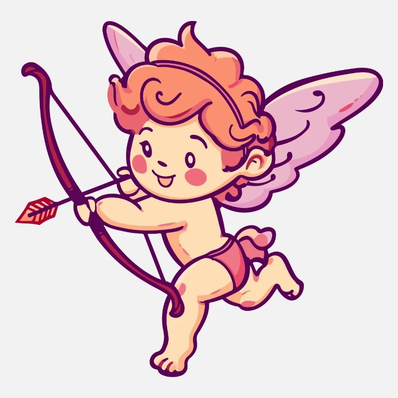 Saint-Valentin ange arc et flèche Cupidon
