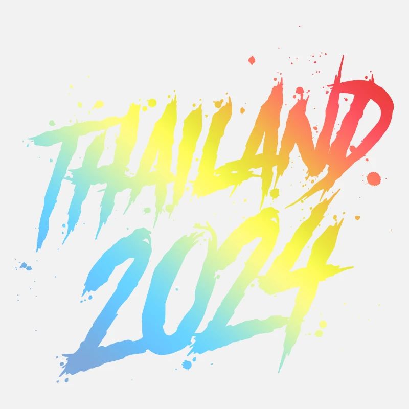 Thaïlande 2024 Équipe de vacances colorée