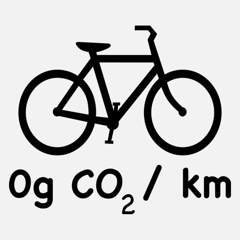 Bicycle is cool - 0g CO2 per kilometer