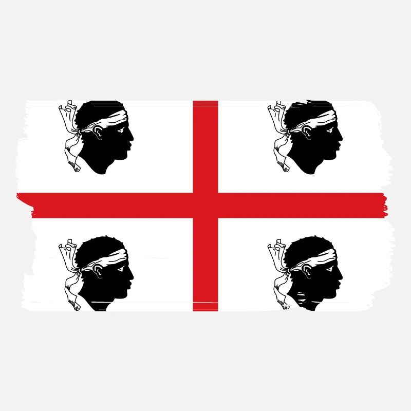 Drapeau de la Sardaigne Drapeau sarde Drapeau de la Sardaigne