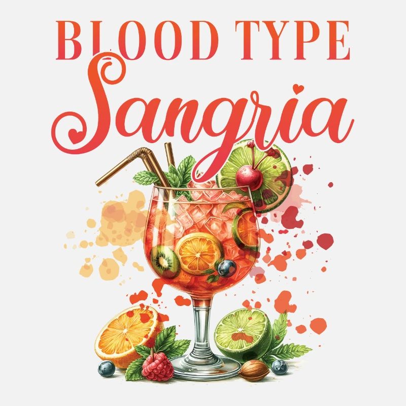 Cocktail Bartender Blood Type Sangria