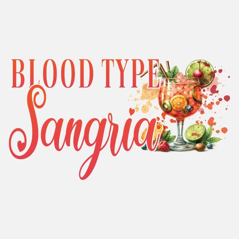 Cocktail Bartender Blood Type Sangria