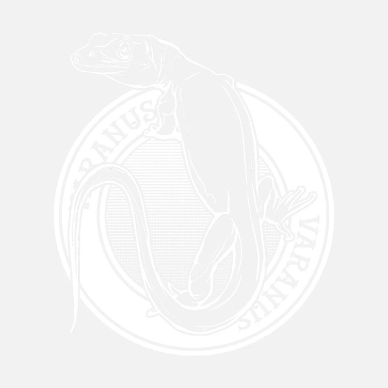 Monitor Lizard Tattoo Style Reptile Keeper Varanus