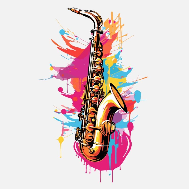 Saxophone colorful