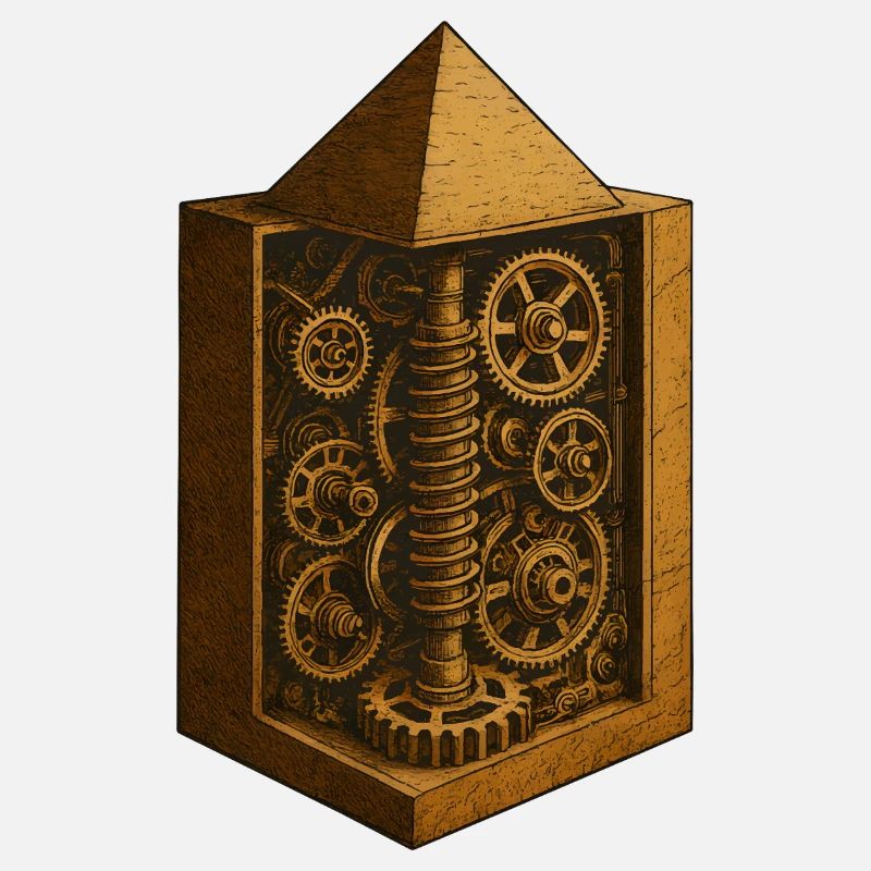 Pyramide von Chephren | Antike Getriebemechanik-Kunst