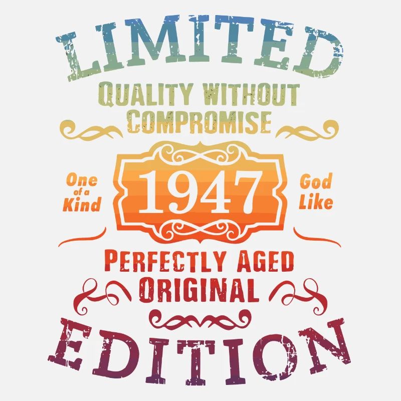 Geburtstag 1947 Limited Edition Geschenk Used Cool