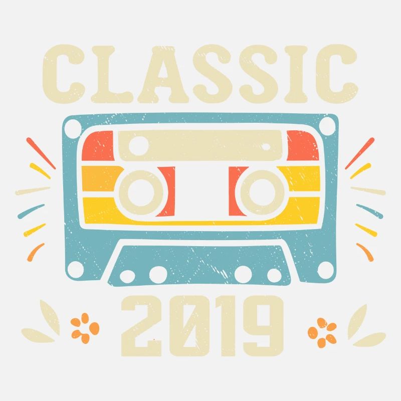 Vintage 2019 Retro Geburtstagskassette 2019