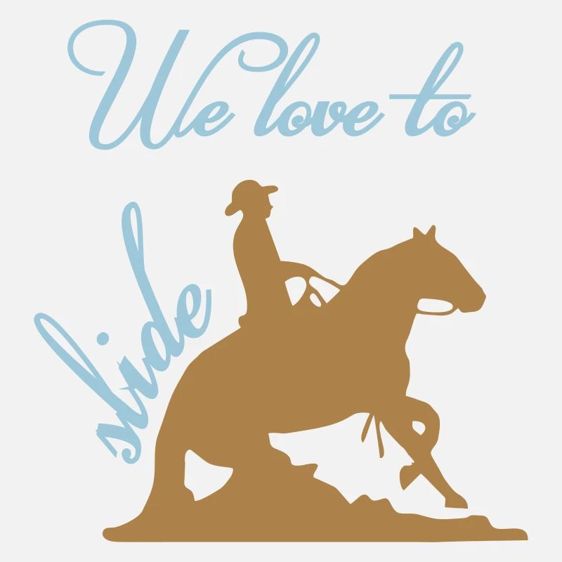 Nous aimons slider Équitation Western Reining