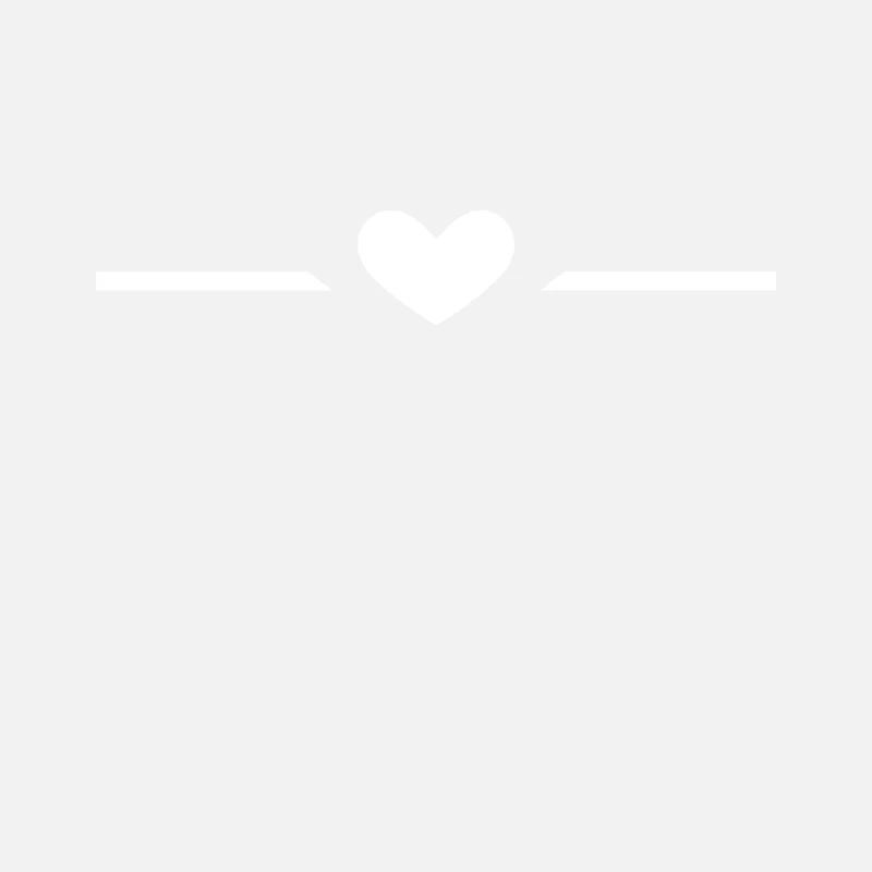Heart white line