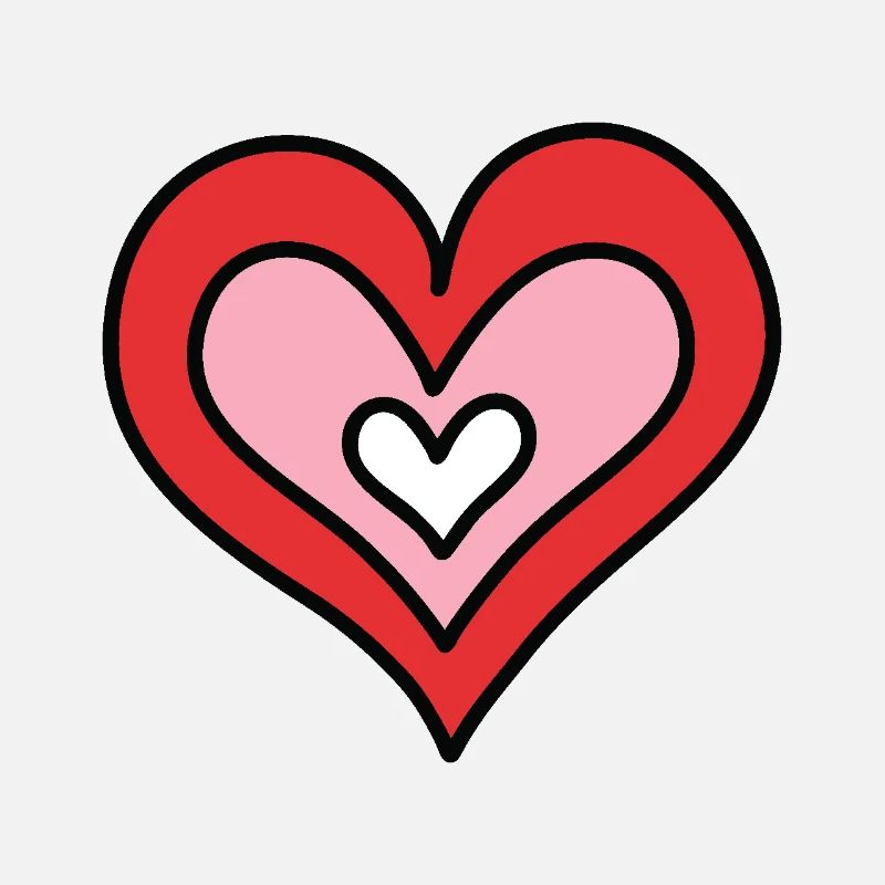 Coeur dessiné à la main
