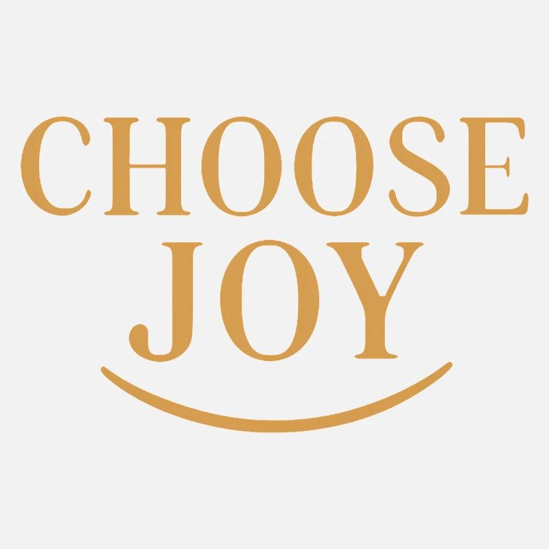 Wählen Sie Joy Motivationstypografie-Design