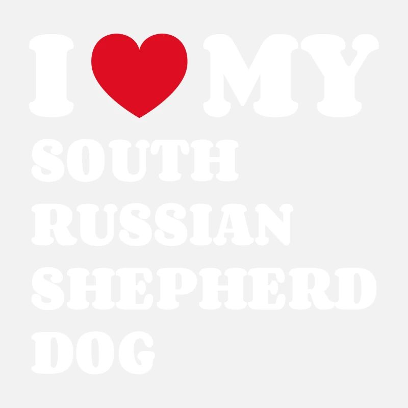 J’aime mon chien de berger de Russie du Sud