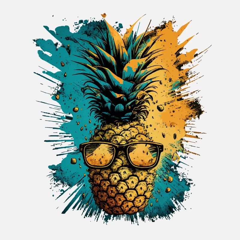 Funny pineapple fruit