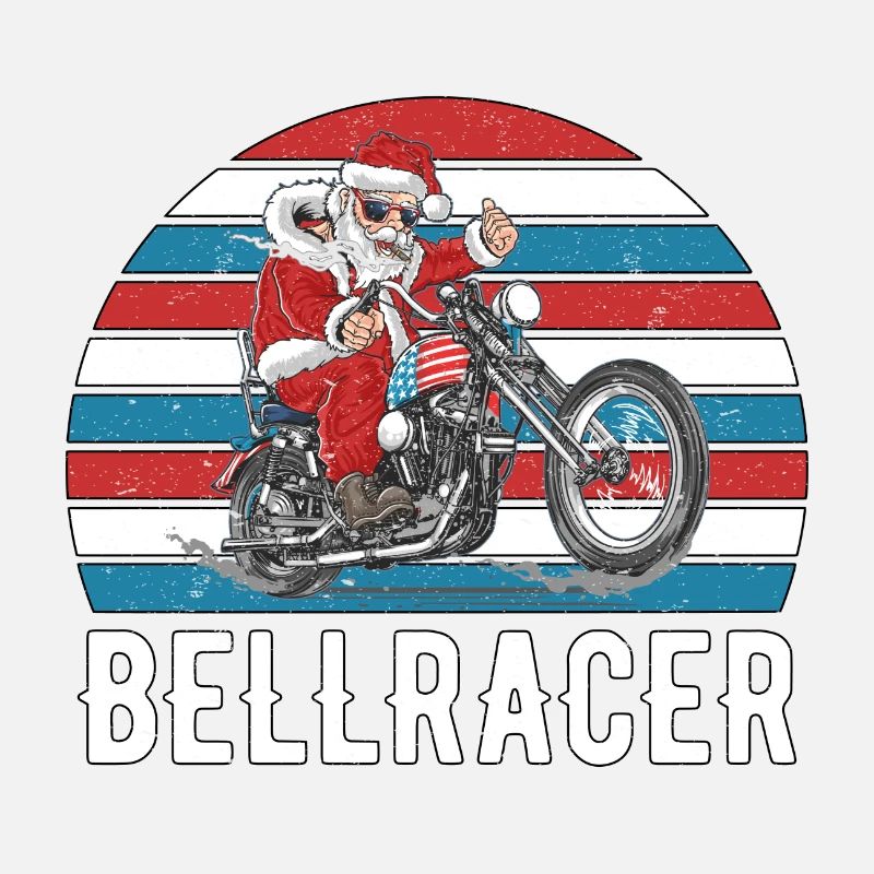Biker Weihnachtsmann Geschenk Motorradfahrer