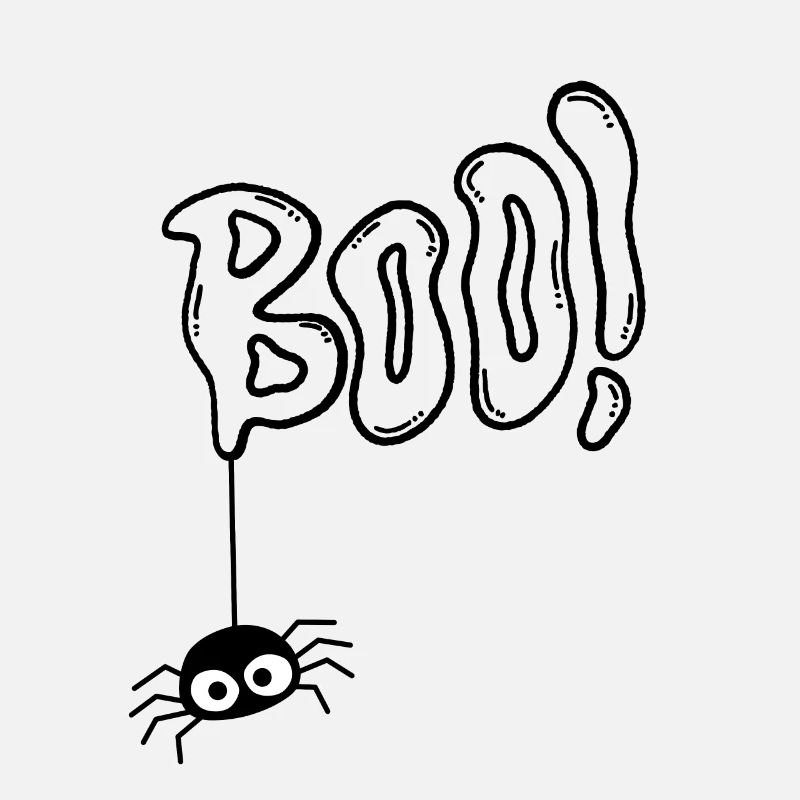Boo Halloween Spinne