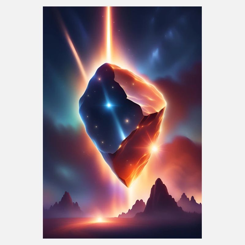 Awesome meteor falling down