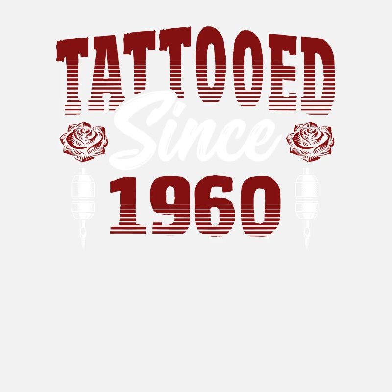 Tatoué depuis 1960 Thème Rose Rouge