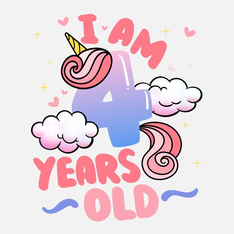 I am 4 years old | Unicorn theme | 4.