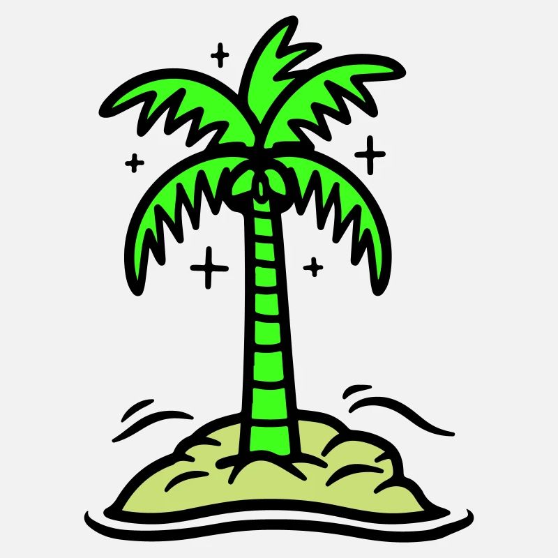 Icône de Palm Island Été